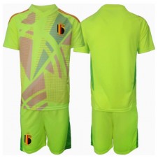 Belgia Keeper Bortedraktsett Barn EM 2024 Kortermet (+ korte bukser)